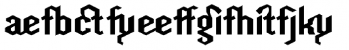 Hefeweizen DTD Ligatures Font LOWERCASE