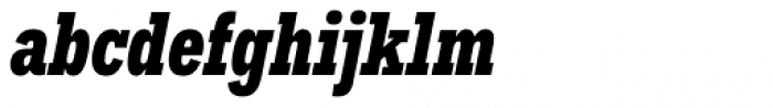Hefring Slab Compact Bold Italic Font LOWERCASE
