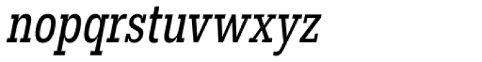 Hefring Slab Compact Italic Font LOWERCASE