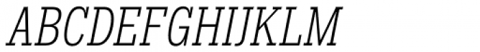 Hefring Slab Compact Light Italic Font UPPERCASE