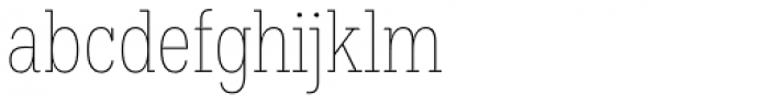 Hefring Slab Compact Thin Font LOWERCASE