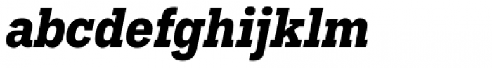 Hefring Slab Condensed Bold Italic Font LOWERCASE