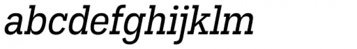 Hefring Slab Condensed Italic Font LOWERCASE