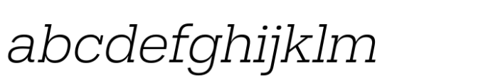 Hefring Slab Light Italic FONT