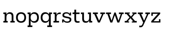 Hefring Slab Regular Font LOWERCASE