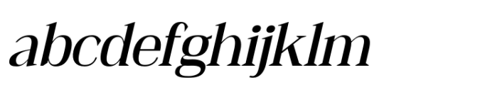 Heidan Italic Font LOWERCASE