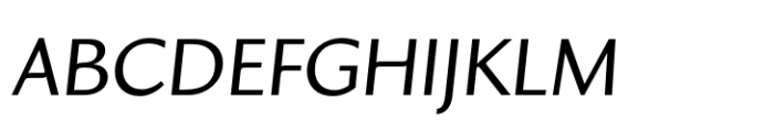 Heidrich Sans Regular Italic Font UPPERCASE