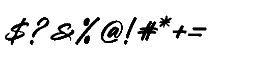 Heighaps Wastone Regular Font OTHER CHARS