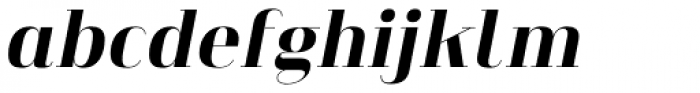 Heimat Didone 10 Extra Bold Italic Font LOWERCASE