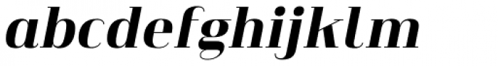 Heimat Didone 16 Extra Bold Italic Font LOWERCASE