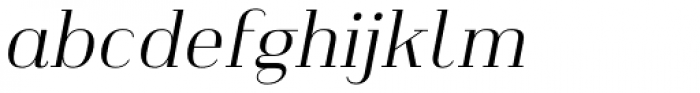 Heimat Didone 16 Light Italic Font LOWERCASE