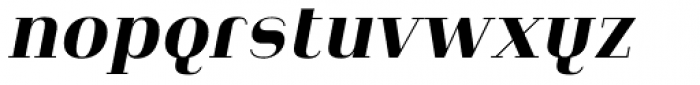 Heimat Didone 18 Extra Bold Italic Font LOWERCASE