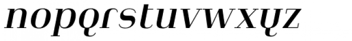 Heimat Didone 18 Semi Bold Italic Font LOWERCASE