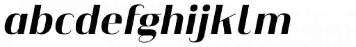 Heimat Display 16 Extra Bold Italic Font LOWERCASE