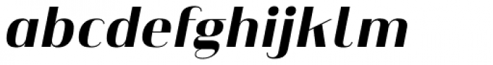 Heimat Display 18 Extra Bold Italic Font LOWERCASE