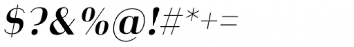 Heimat Display 20 Semi Bold Italic Font OTHER CHARS