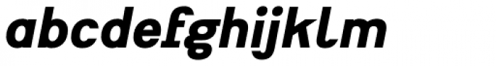 Heimat Sans ExtraBold Italic Font LOWERCASE