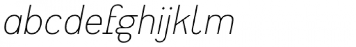 Heimat Sans ExtraLight Italic Font LOWERCASE