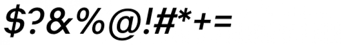 Heimat Sans SemiBold Italic Font OTHER CHARS