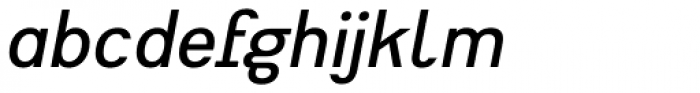 Heimat Sans SemiBold Italic Font LOWERCASE