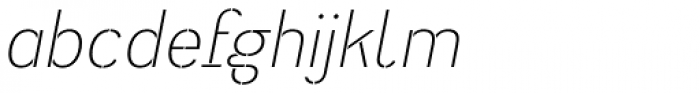 Heimat Stencil ExtraLight Italic Font LOWERCASE