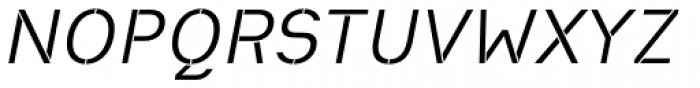 Heimat Stencil Italic Font UPPERCASE