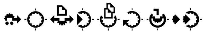 Hein TX2 Symbol Font UPPERCASE