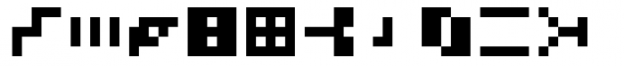Hein TX5 Symbol Font UPPERCASE