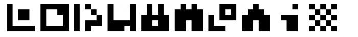 Hein TX5 Symbol Font LOWERCASE