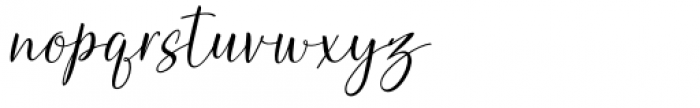 Heirley Script Slant Font LOWERCASE