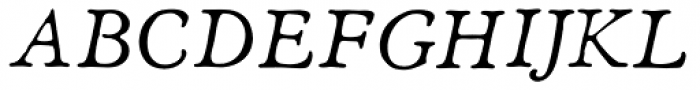 Heirloom Artcraft Thin Italic Font UPPERCASE