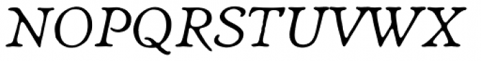 Heirloom Artcraft Thin Italic Font UPPERCASE