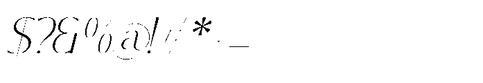Hekgest Italic Font OTHER CHARS
