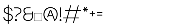 Hela 100 Font OTHER CHARS