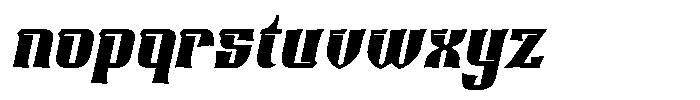 Helarctos Italic Font LOWERCASE