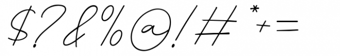 Helena Signature Regular Font OTHER CHARS