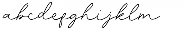 Helena Signature Regular Font LOWERCASE