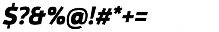 Helia Core Black Italic Font OTHER CHARS