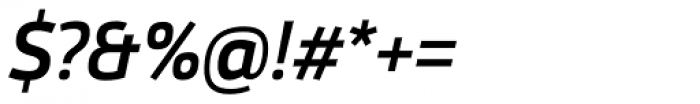 Helia Core Medium Italic Font OTHER CHARS