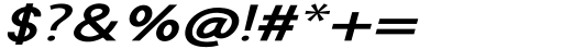 Helina Sans Italic Font OTHER CHARS