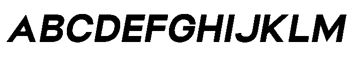 Helix Sans Helix Extra Bold-Italic Font UPPERCASE