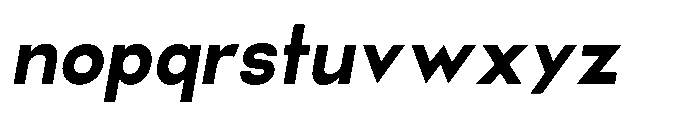 Helix Sans Helix Extra Bold-Italic Font LOWERCASE