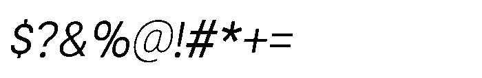 Helix Sans Helix Extra Light-Italic Font OTHER CHARS