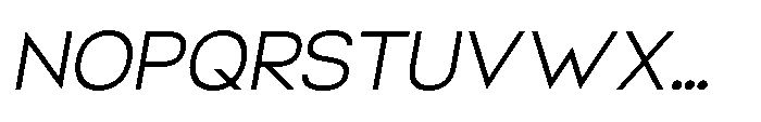 Helix Sans Helix Extra Light-Italic Font UPPERCASE
