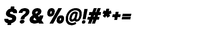 Helix Sans Helix Heavy-Italic Font OTHER CHARS