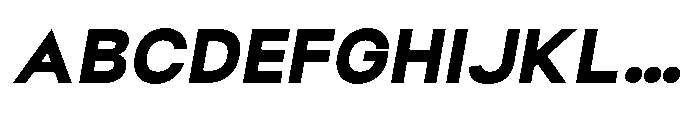 Helix Sans Helix Heavy-Italic Font UPPERCASE