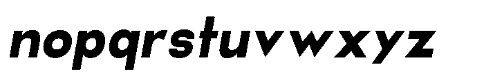 Helix Sans Helix Heavy-Italic Font LOWERCASE