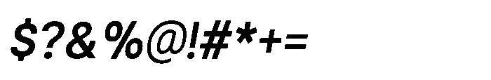 Helix Sans Helix Medium-Italic Font OTHER CHARS