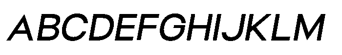 Helix Sans Helix Medium-Italic Font UPPERCASE
