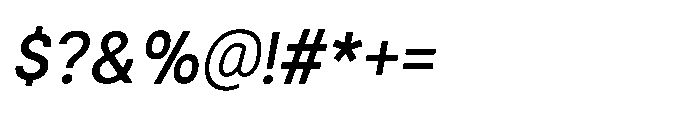 Helix Sans Helix Regular-Italic Font OTHER CHARS